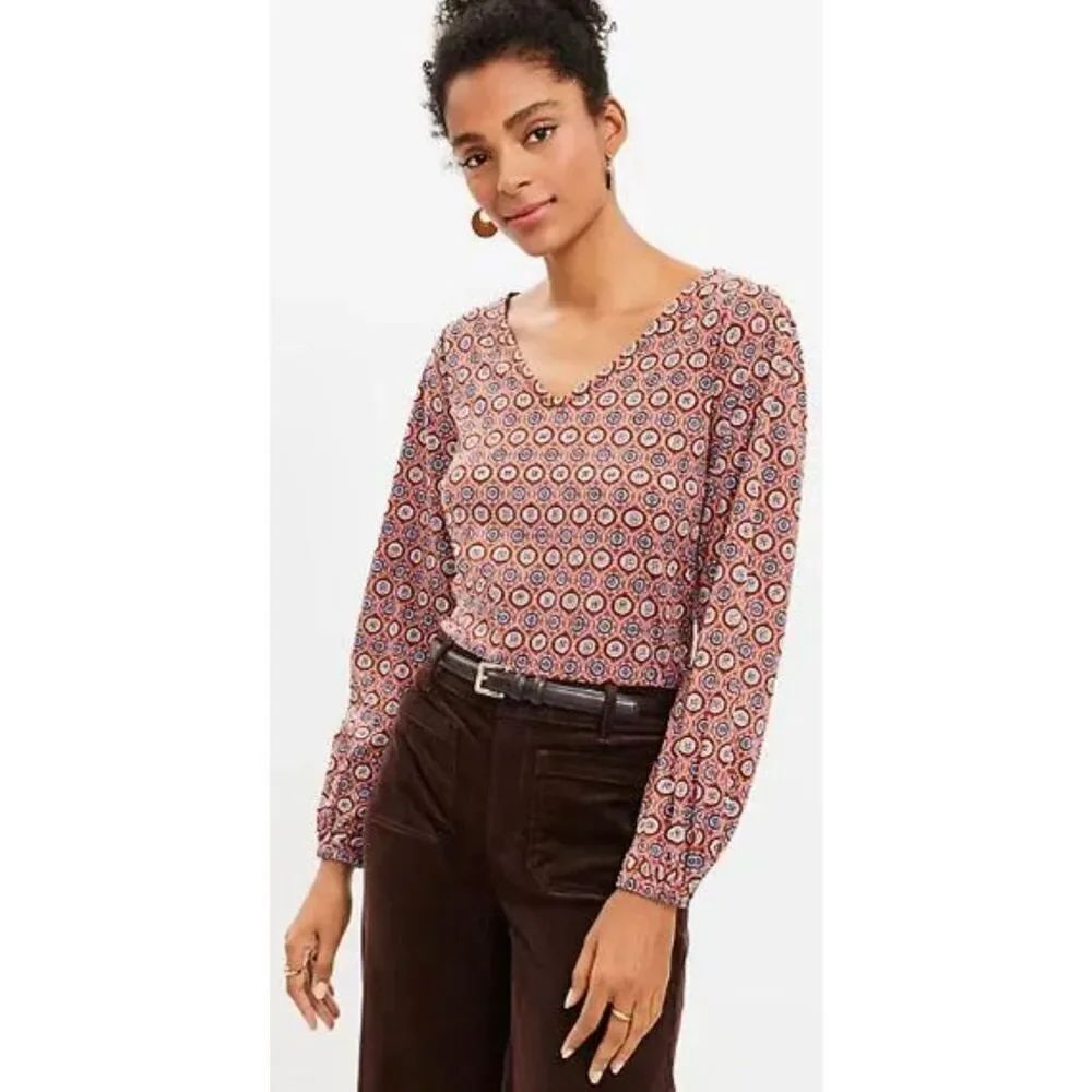 Loft Medallion print blouse